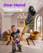 Cordless Vacuum Cleaner, 580W 50Kpa Powerful Stick Vacuum with 65 Mins Runtime,Anti-Tangle, Self-Standing, Rechargeable,Lightweight Vacuum Cleaners for Home Hardwood Floor Carpet Pet